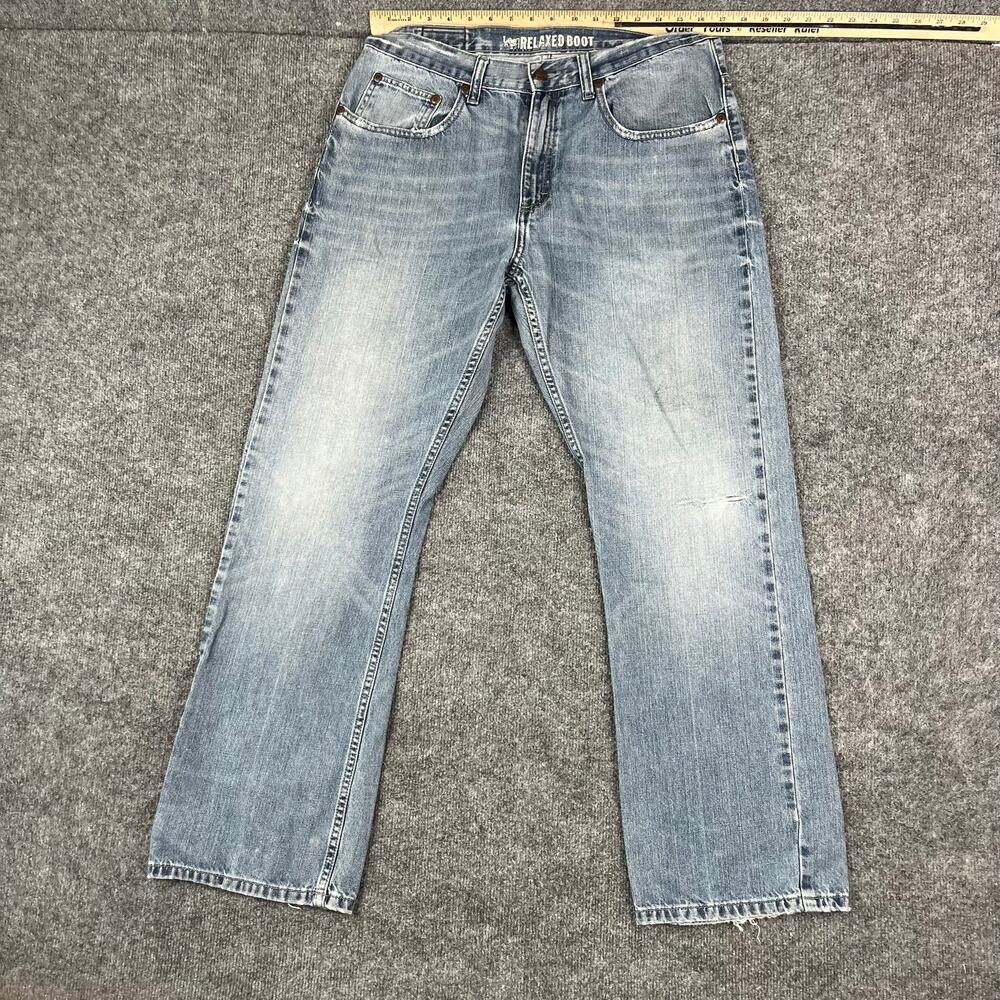 Lee Relaxed Boot Jeans Womens Size 34 Blue Mid Rise Bootcut Light‎ Wash